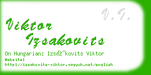 viktor izsakovits business card